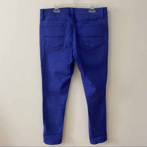 MERONA BLUE SKINNY ANKLE JEANS - Picture 2 of 7